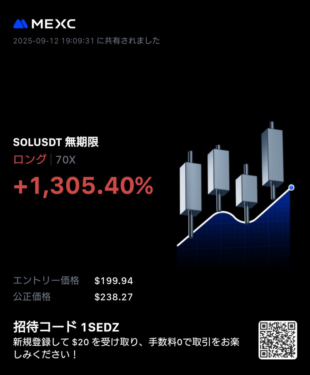 ShugyouNft's tweet image. ✅マクロニュース
✅オンチェーン分析
✅DATsアルファ

全部Pal垢で最速キャッチ🔥
SOL爆上げはもう“確信レベル”🚀

Pal垢民はSOL先物で資産ブチ上げ中💰
まだ入ってないの？？

出遅れたら一生後悔するぞ😎
👉参加リンクはリプ欄へ