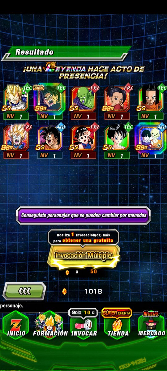 Se vino rapidísimo!

#dokkan