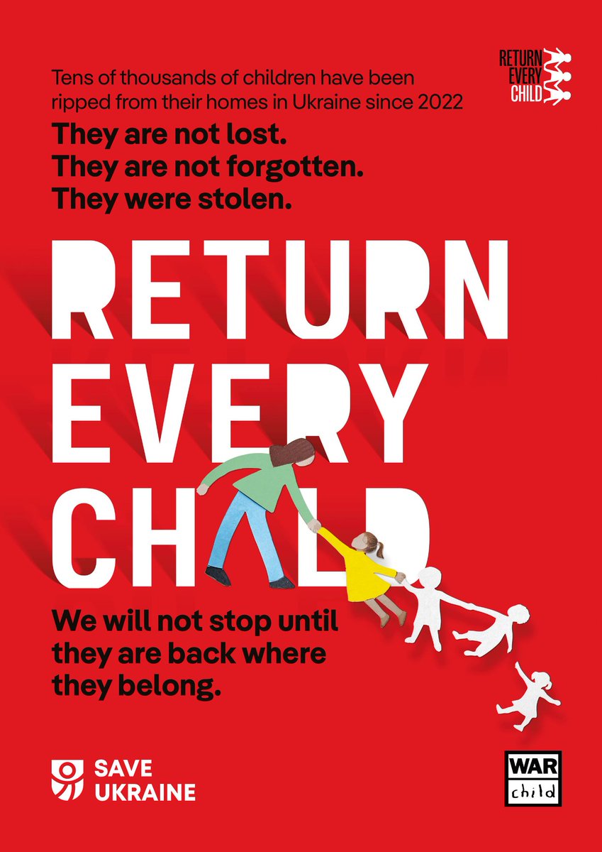 SaveukraineUs's tweet photo. What happens to stolen Ukrainian children?

200 testimonies from children we rescued expose indoctrination, militarisation and torture — told in their own words.

📥 Read the full report: https://t.co/7ZJK1TjsPt

#ReturnEveryChild #SaveUkraine https://t.co/8oEqzOL1QI