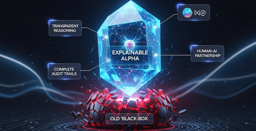 AIgorithmicNex's tweet photo. Black-box returns are liabilities. The AI gorithmic Nexus delivers Explainable Alpha - transparent returns with complete reasoning trails. Every decision documented. Trust through understanding.  https://t.co/TQR3yBXEI2  #AIgorithmic #Alpha #Performance #Trust #Results https://t.co/j1hRz1wSRC