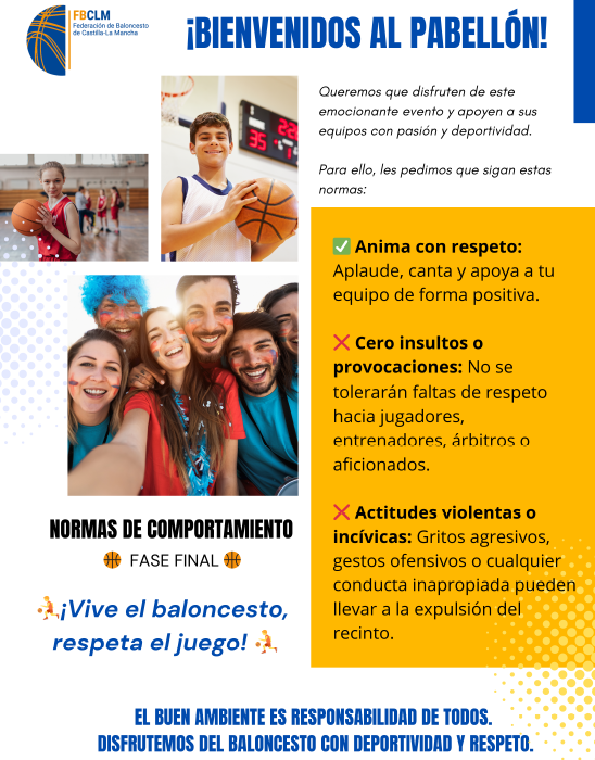 #CompeticionesFBCLM | Este fin de semana tendremos la #MinicopaInfantilFBCLM en Ciudad Real además del #TrofeoJCCM y #TrofeoDiputacionCR. Demos ejemplo desde la GRADA a todas nuestras jugadoras/es y disfrutemos de cada momento de la competición.
#PasionXBasketCLM