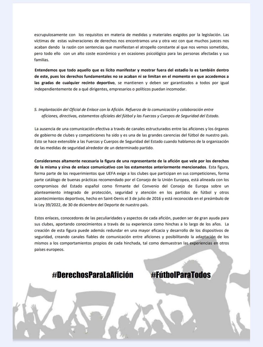 No podemos perder el foco y el sentido de nuestra pasión. 

#DerechosParaLaAfición 
#FútbolParaTodos