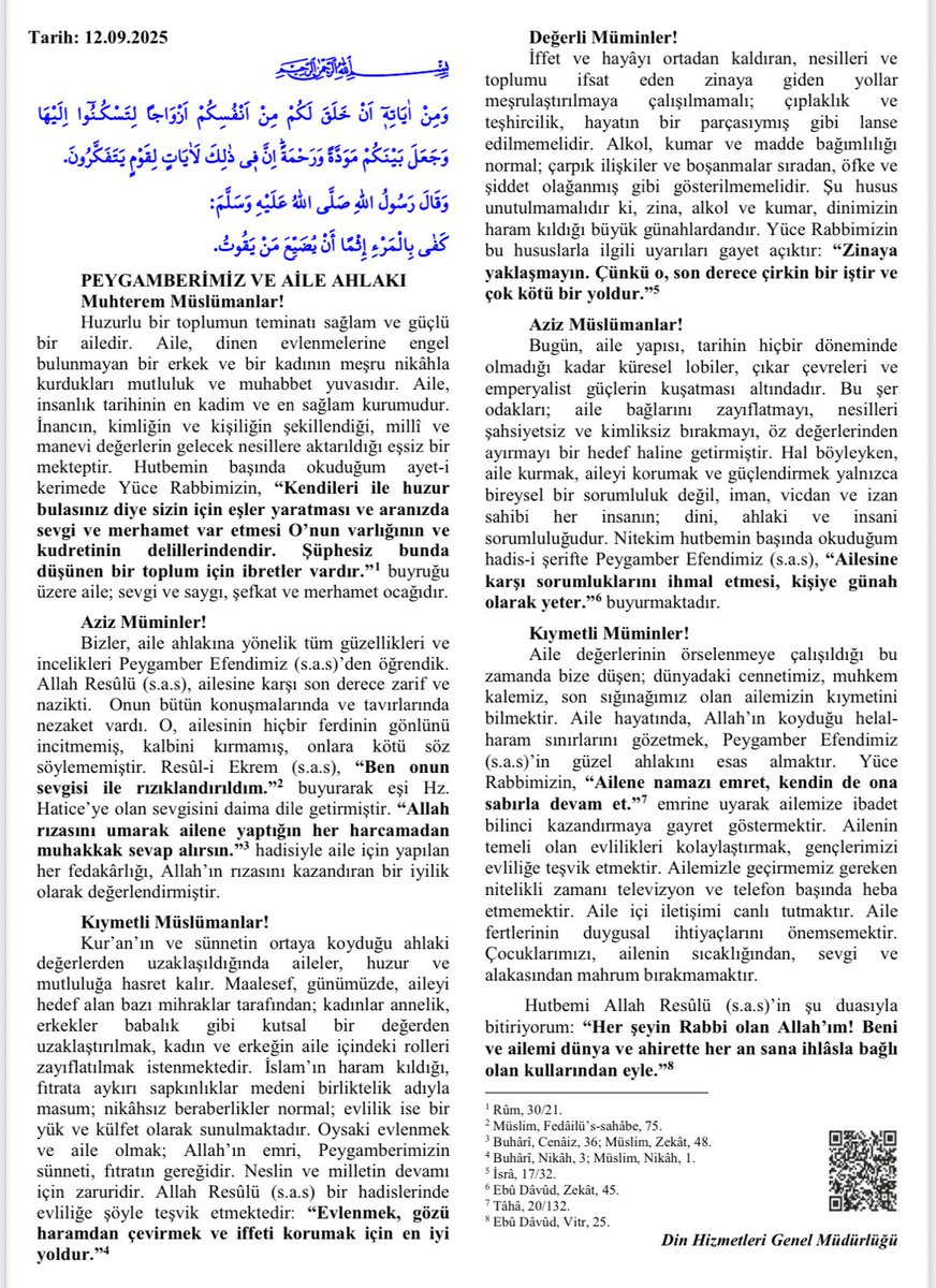 mstf_alagozoglu's tweet image. Aileyi yaşat ki ümmet yaşasın.

Hayırlı Cumalar.
#hutbe