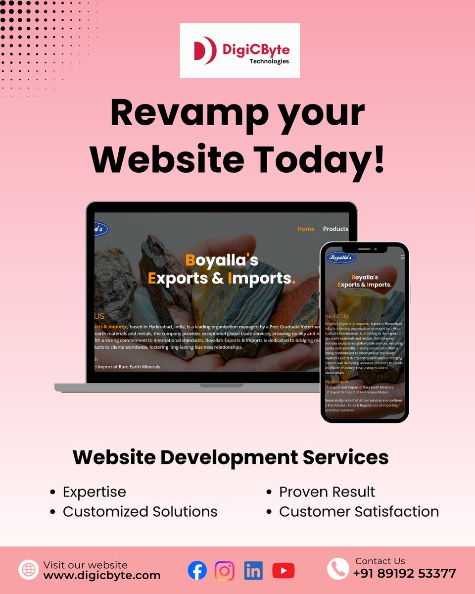 digicbyte_tech's tweet image. Your website is your brand’s first impression! At DigiCByte, we create websites that blend creativity and functionality to help you stand out online.
📞 89192 53377
🌐 digicbyte.com
#DigiCByteTechnologies #SoftwareDevelopment #WebsiteDesign #DigitalTransformation