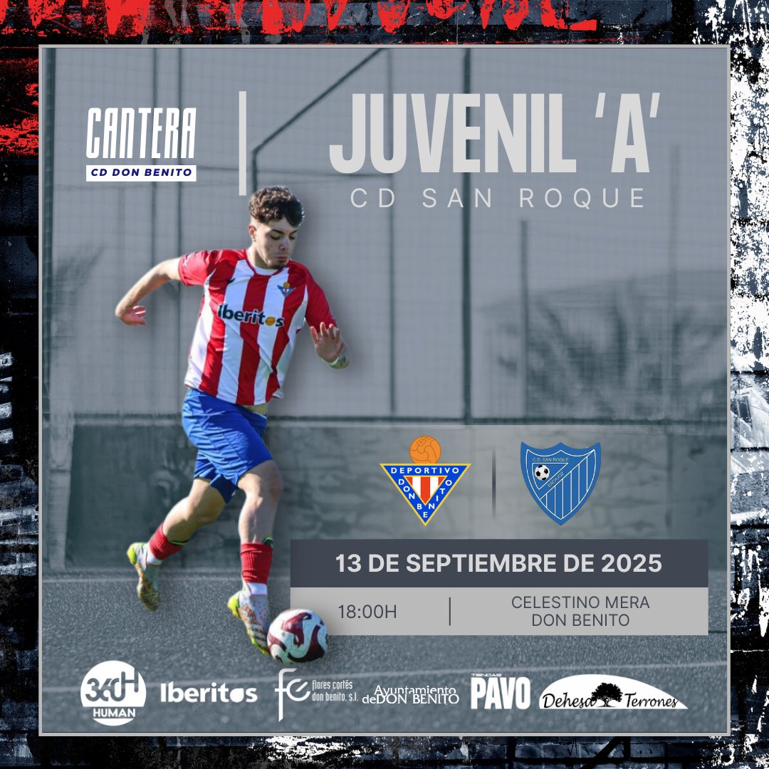 𝗝𝗨𝗩𝗘𝗡𝗜𝗟𝗘𝗦 |

▶️ El #JuvenilA vuelve a casa este sábado para enfrentarse al CD San Roque. 

Tras la victoria en el arranque liguero, los de Mario Sosa buscan seguir sumando.

¡Vamos rojiblancos! 🔴⚪️