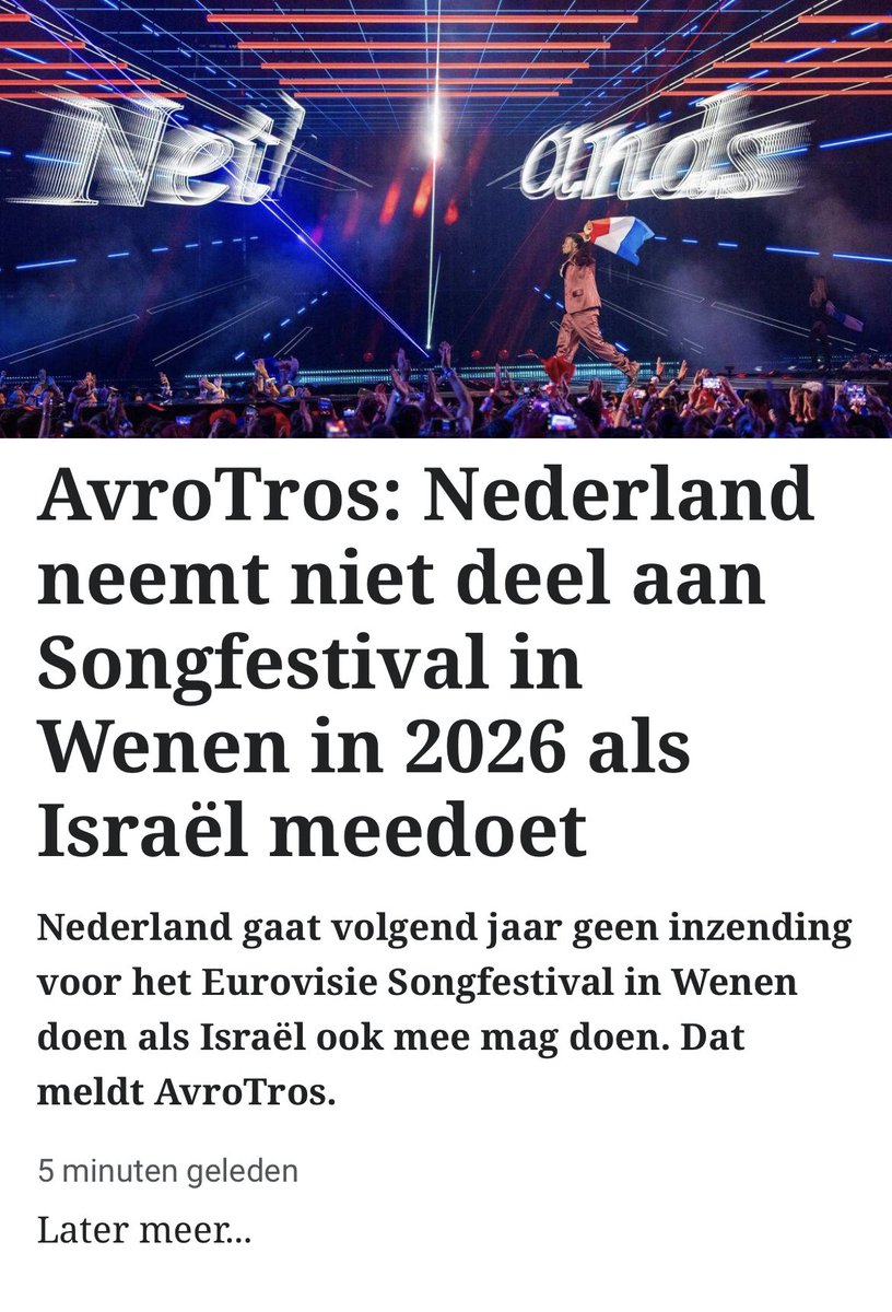 GEvanlagen's tweet image. De misplaatste morele verhevenheid van #Avrotros.🤮🤮

#saneerdenpo 
#songfestival