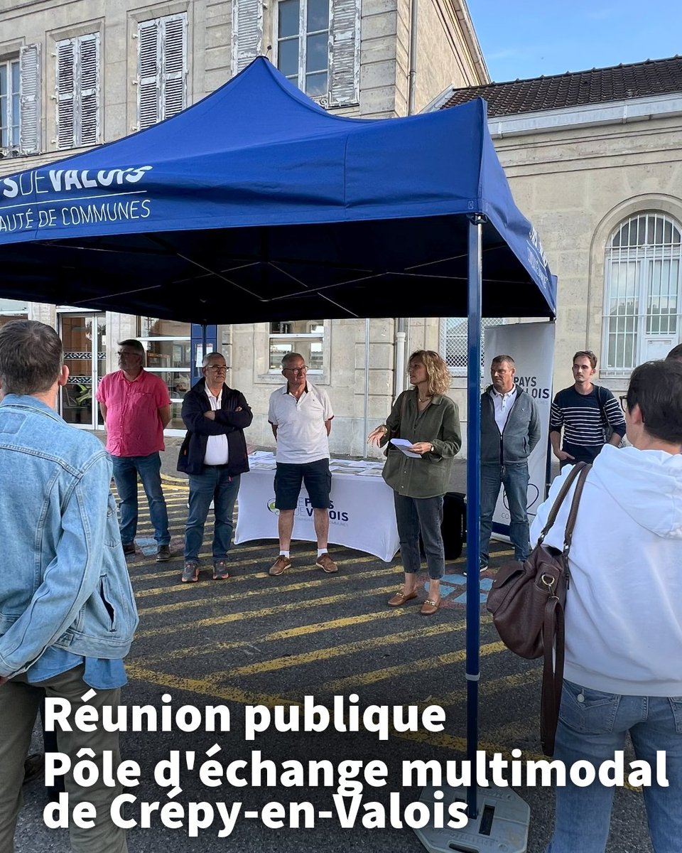 CCPaysdeValois's tweet photo. 🚧 Réunion publique – Quartier gare de CrépyEnValois
Le 9 septembre, habitants, élus et architecte se sont retrouvés pour échanger sur l’avancement du pôle d’échange multimodal et les conditions de réalisation des travaux.
👉 Infos : https://t.co/vjVf8Z8tkF https://t.co/mtg5OunrYl
