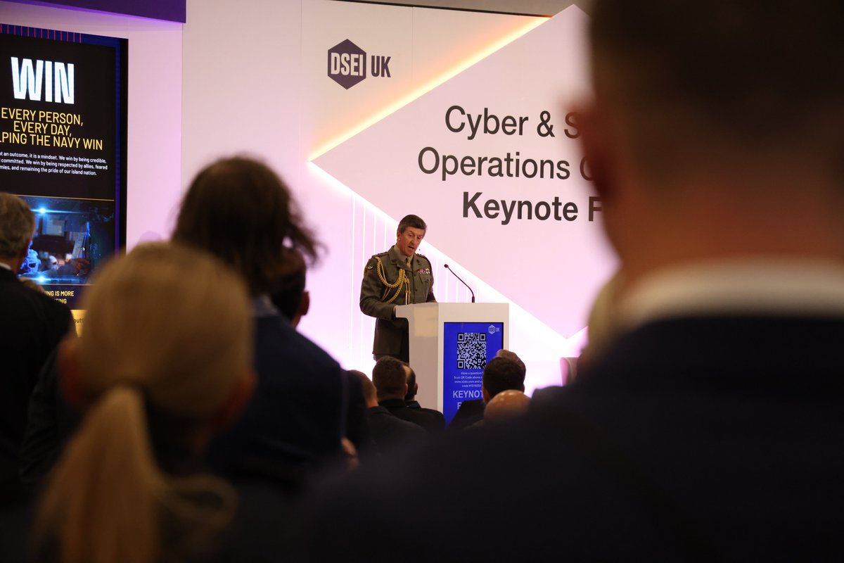 In my speech at #DSEI, I outlined my bold mission to move the Royal Navy to warfighting readiness and create a hybrid navy.

Together with industry partners we can successfully meet the challenges we face.

🔗royalnavy.mod.uk/news/2025/sept…