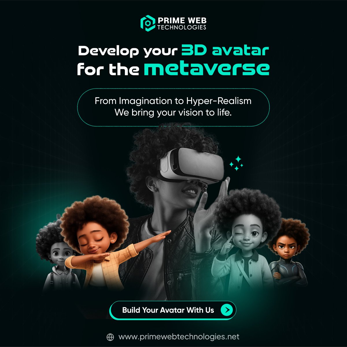 prime_webtech's tweet image. 🚀 𝐏𝐞𝐫𝐬𝐨𝐧𝐚𝐥𝐢𝐳𝐞𝐝 𝟑𝐃 𝐀𝐯𝐚𝐭𝐚𝐫𝐬 𝐟𝐨𝐫 𝐌𝐞𝐭𝐚𝐯𝐞𝐫𝐬𝐞 𝐉𝐨𝐮𝐫𝐧𝐞𝐲 🧑‍💻

🌎 primewebtechnologies.net

#metaverse #3davatars #avatarcustomization #digitalidentity #virtualworlds #primewebtechnologies #hyperrealisticavatars #metaverseprojects #virtualreality