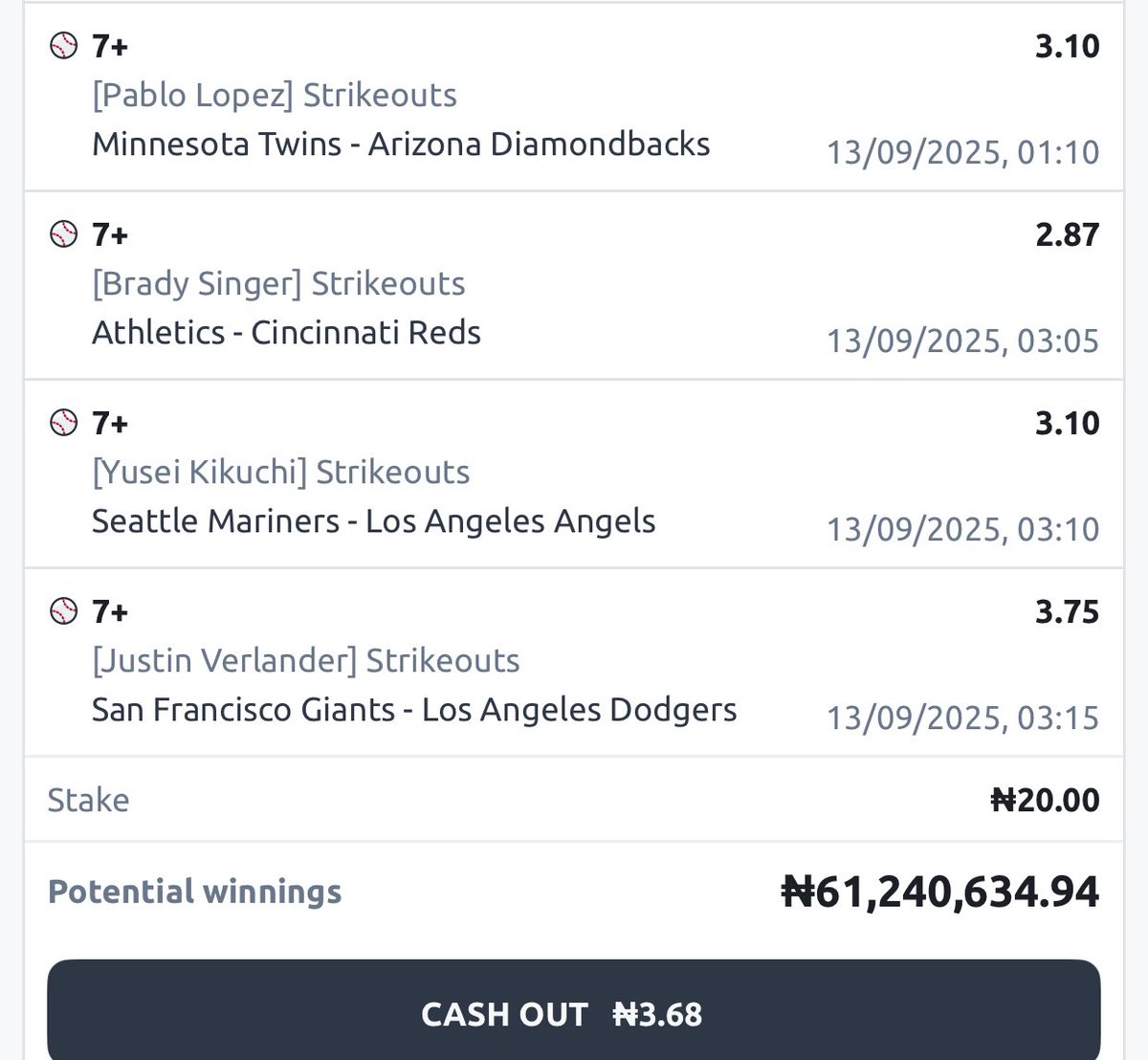 HolaSteve4's tweet photo. #On Your notifications 📣
#20 to win #61M
Check next post for code 👇
#Tag your friends 🙏
#13games
@mrbayoa1 @Mrbankstips @sportingking365 @bossolamilekan1 @jujupunter @Ekitipikin https://t.co/3LWCO5hnNn