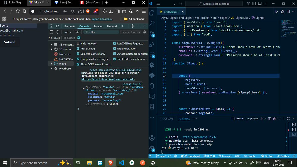 savita_gurjar30's tweet image. Topic: MegaProject: Leetcode

@rohit_negi9 

Lecture 12:Login and Signup  

GitHubRepo:github.com/savigurjar/Lee… 

#LeetCodeProject #MegaProjectSeries #CoderArmy #RohitNegiBhaiya