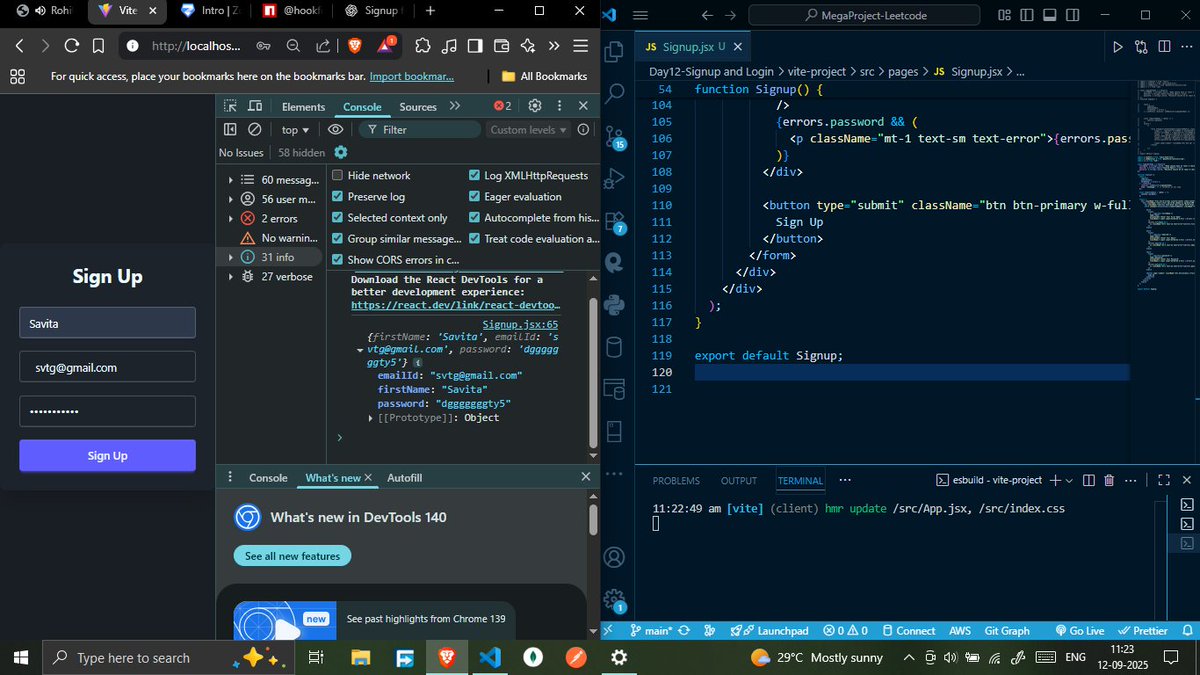 savita_gurjar30's tweet image. Topic: MegaProject: Leetcode

@rohit_negi9 

Lecture 12:Login and Signup  

GitHubRepo:github.com/savigurjar/Lee… 

#LeetCodeProject #MegaProjectSeries #CoderArmy #RohitNegiBhaiya