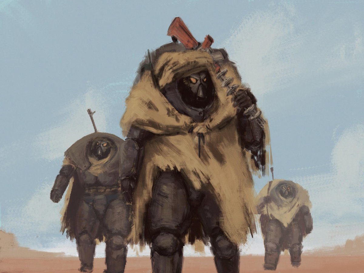 Enclave Soldiers in Advanced Power Armor 

(By Dmitry Tsoy -- reposting cuz I found a higher res version)