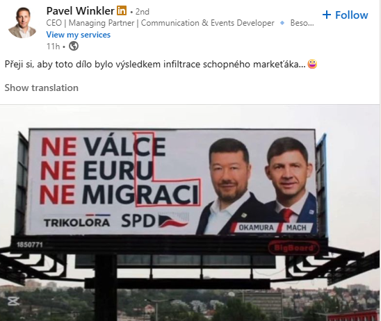 Skrytý vzkaz voličům