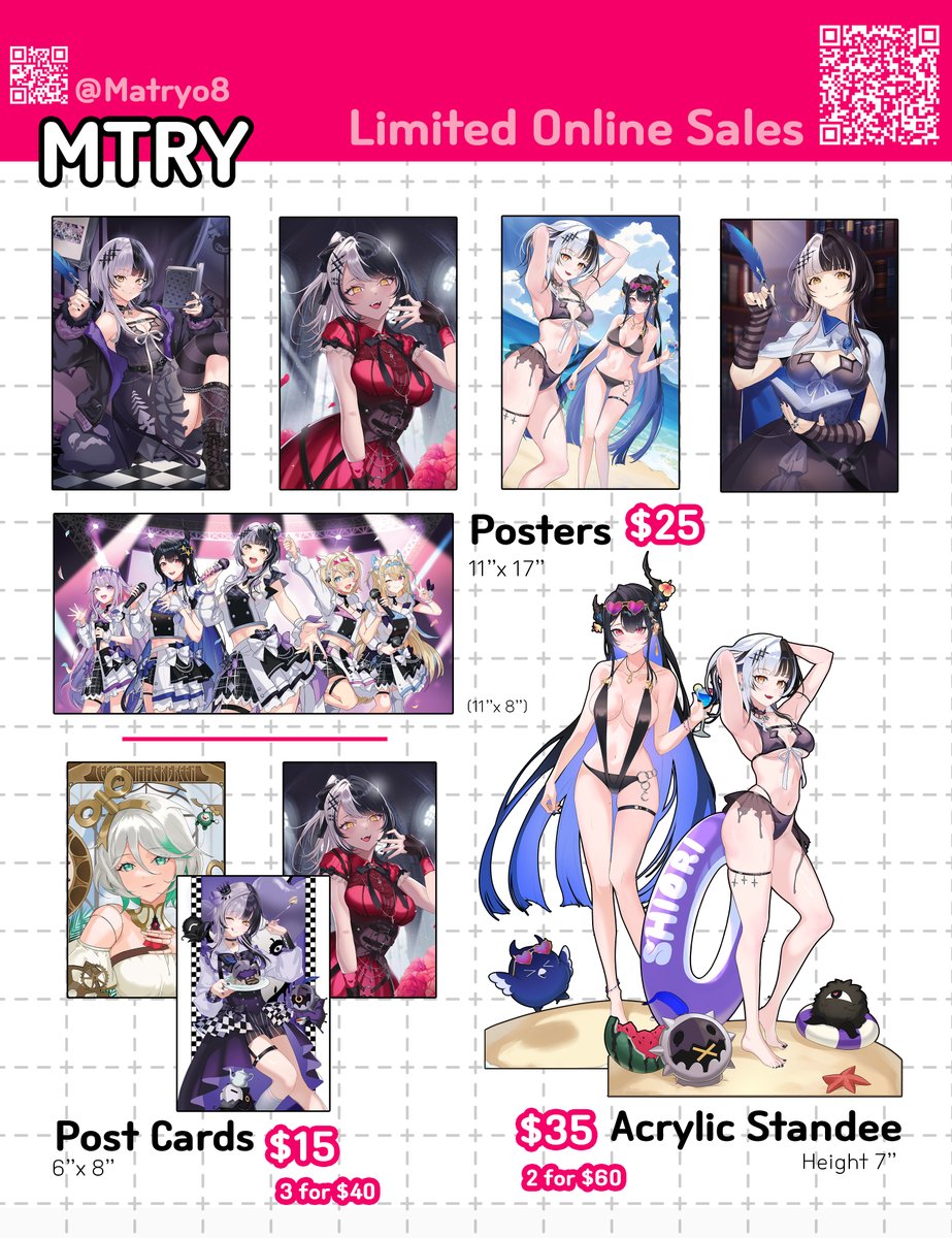 ‼️MTRY's Holo prints and goods Pre-order is OPEN‼️

This will be a test run of my sales for the first time, so please expect some hiccups.

Pre order Google forms will be in the links down below!