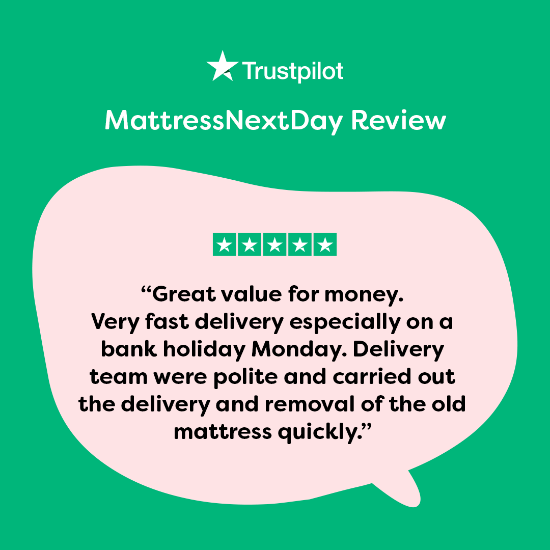 mattressnextday's tweet image. It’s not just our beds and mattresses that get glowing reviews, our customers love our next day delivery, room of choice and #mattress disposal services too!

🏆 Proud to be named &apos;Online Bed Retailer of the Year&apos; (for two years running!)