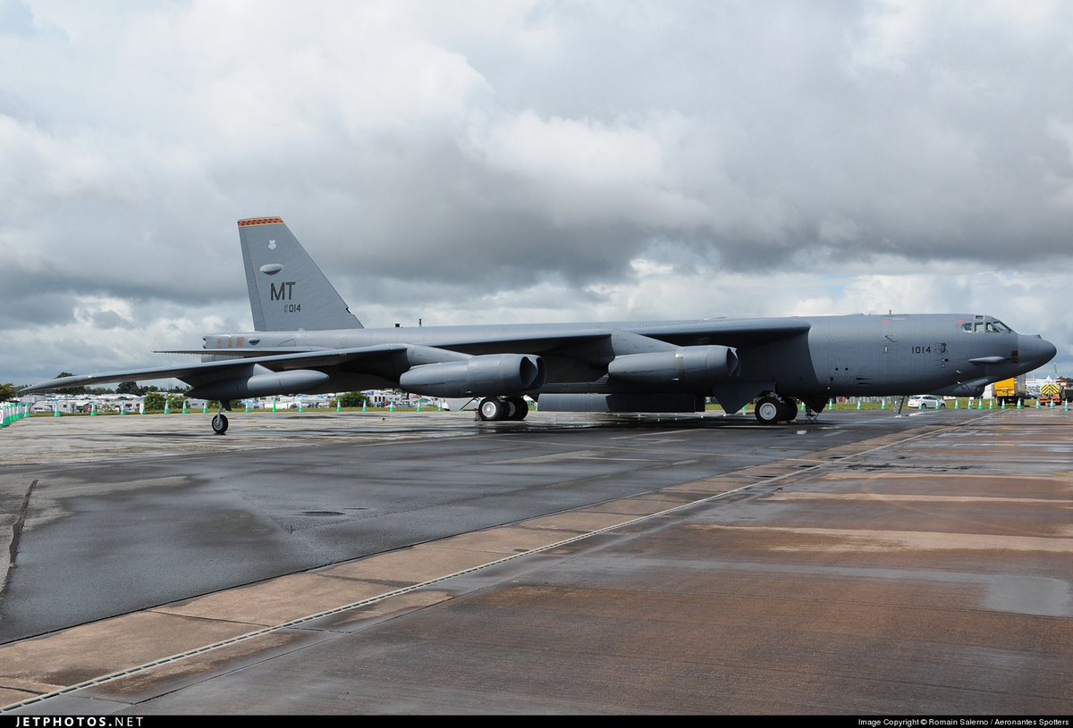 ArmchairAdml's tweet photo. #USAF United States Air Force - Cobra Warrior 25-2
Headed to RAF Fairford for Cobra Warrior.
Boeing B-52H Stratofortress 2x:
#AE58A3 61-0014 - SCALP93
#AE58AC 61-0029 - SCALP94
Via: @Andyyyyrrrr https://t.co/dMlA5plwlk