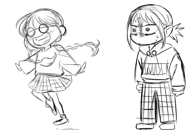 LazuliBarbara's tweet photo. struggling to finish anything lately. have some WIPs https://t.co/SPNlHBxPWq