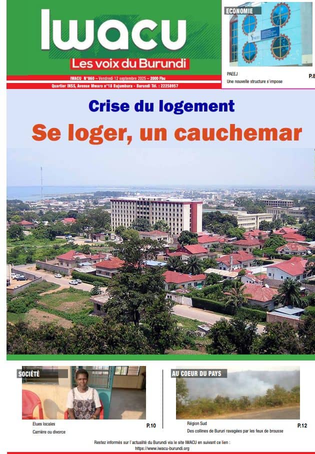 #Burundi: La Une d'<a href="/iwacuinfo/">IWACU Burundi</a> de ce vendredi