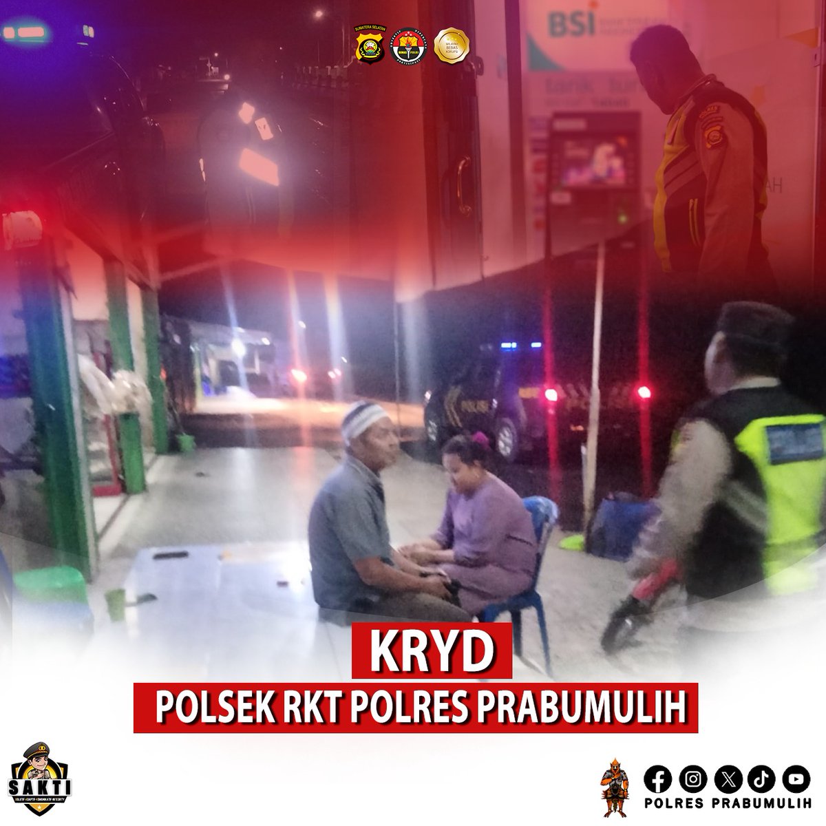 KRYD POLSEK RKT POLRES PRABUMULIH 

#swasembadapangan
#ketahananpangan
#polrimendukungketahananpangan
#polisicintapetani
#poldasumsel
#polresprabumulih
#prabumulih
#sumsel