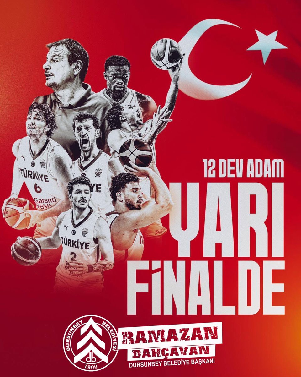 🏀Kalbimiz sizinle 12 Dev Adam...🏀

EuroBasket 2025’te Yunanistan karşısında mücadele edecek A Millî Erkek Basketbol Takımımıza yürekten başarılar diliyorum...

Yolun sonu şampiyonluk olsun.🇹🇷

#12DevAdam