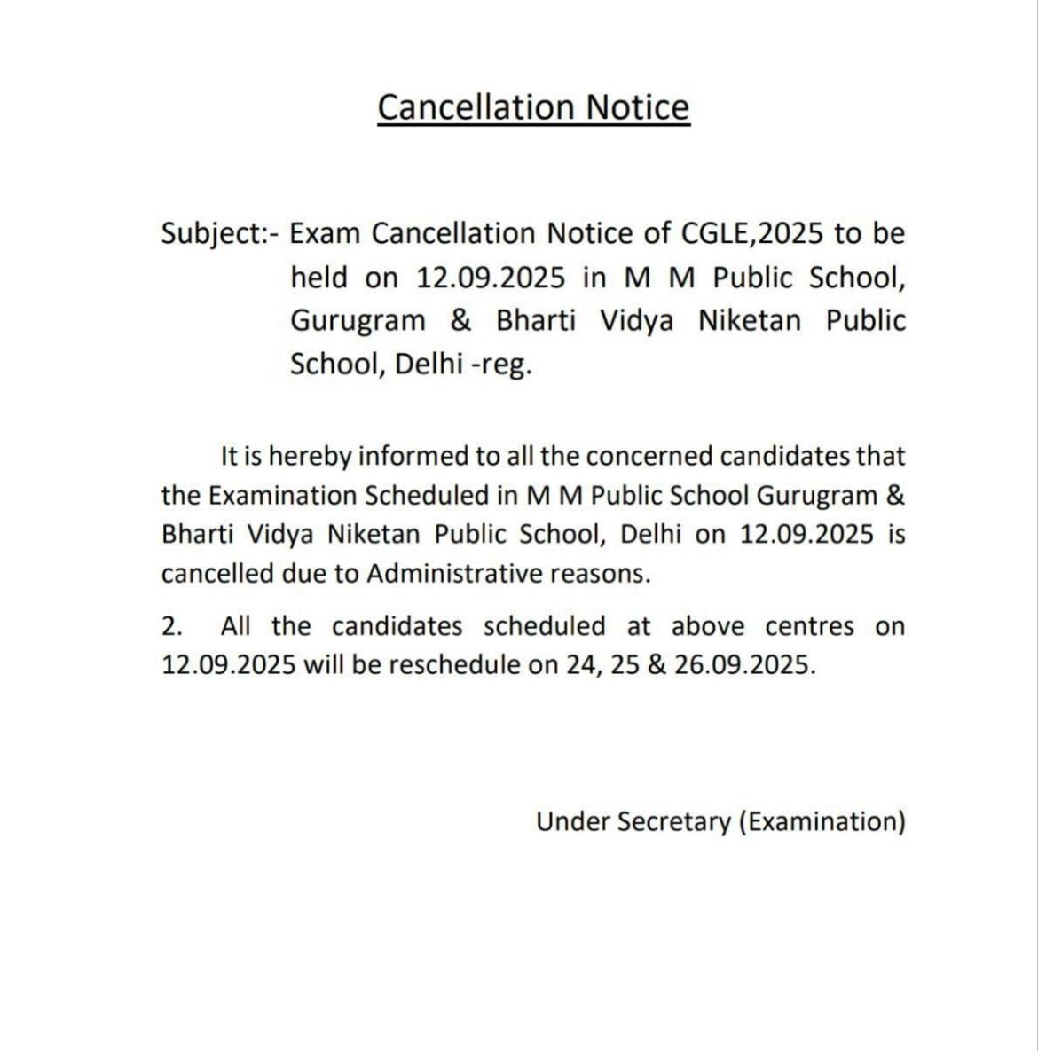 Politicx2029's tweet photo. This government has failed on every front.

Now it is first day of CGL exam and exam is postponed due to technical and administrative reasons.

Lakhs of students suffer but no accountability from govt or SSC.

#SSC_System_Sudharo https://t.co/aPktvJ6ttl