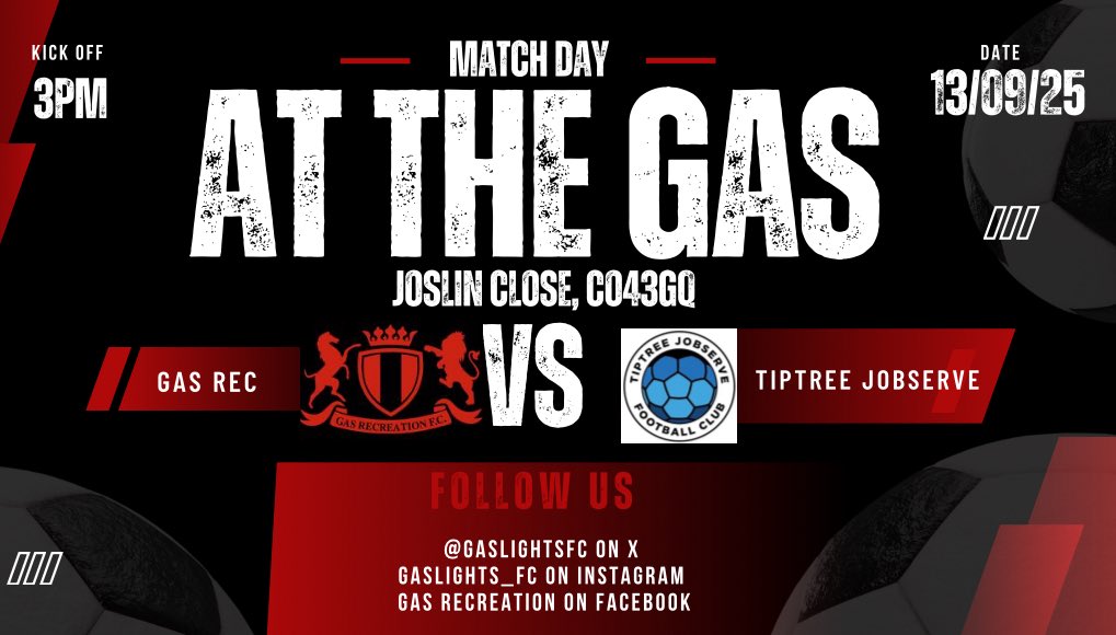 This weekend we have a cup fixture against tiptree JobServe 

Will be good game for the spectators so please come show your support