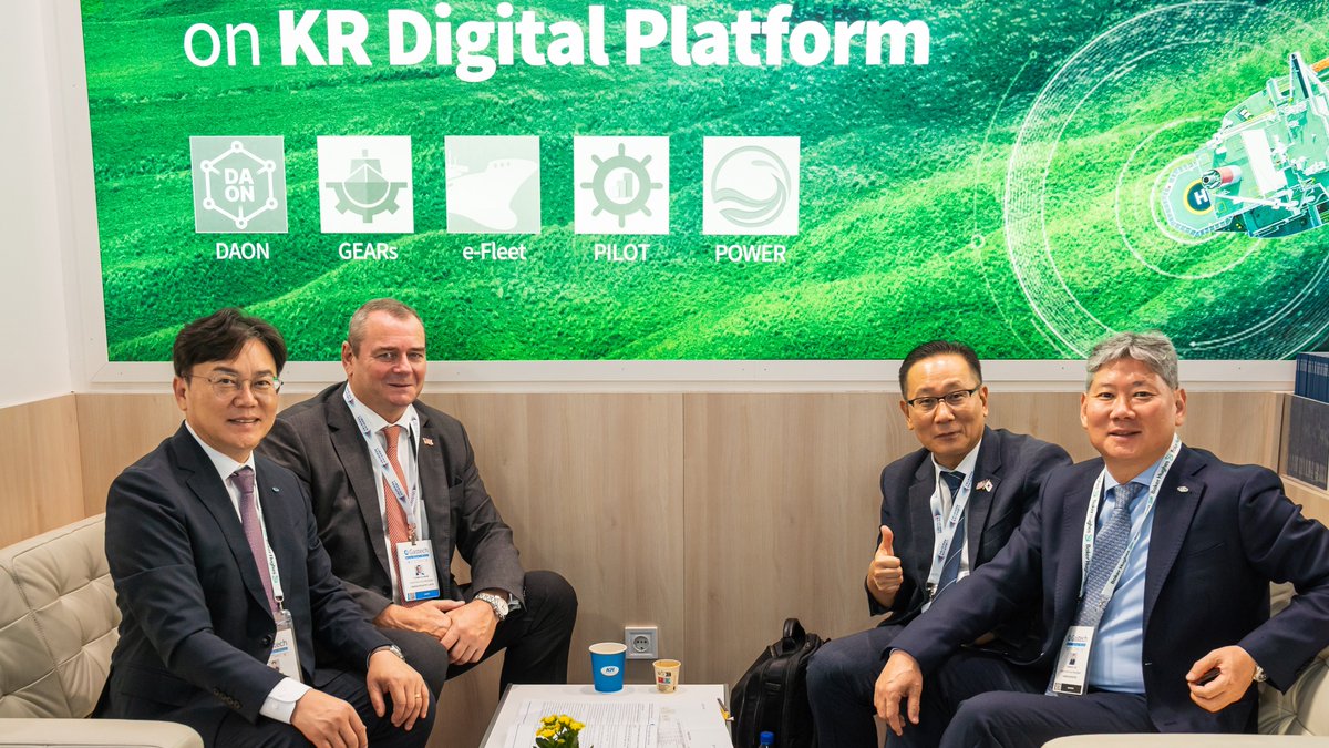 KoreanRegister's tweet image. Today is the final day of the exhibition. If you haven’t visited yet, don’t miss the chance to experience the future of energy with KR (Booth H11).

We look forward to seeing you in Milan! ✨

#KoreanRegister #Gastech #Gastech2025 #maritime #shipping #한국선급