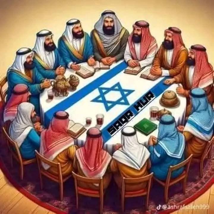 صورة معبرةتوضح أن قمةالعرب ستكون فاشلة مآت الملايين ينهزمون أمام 7سبعةملايين يهودي
