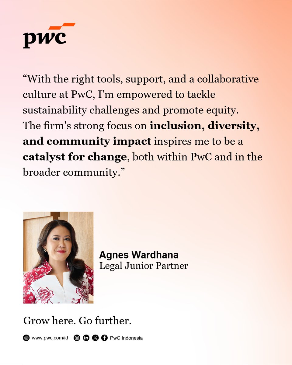 At PwC, we go beyond business. We value diverse perspectives and empower communities to tackle sustainability and inclusion challenges. If you're passionate about making a real impact, this is your chance to be part of something bigger.

Join us and be the change. 🌍✨

Explore