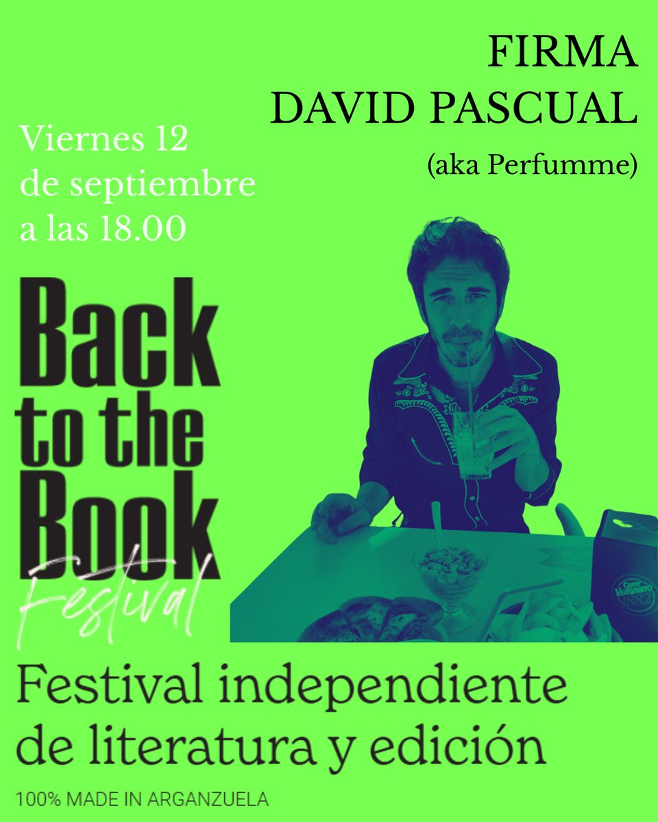 mrperfumme's tweet photo. Está tarde estaré firmando en el back to the book, en Matadero, desde las seis de la tarde! https://t.co/I6DVPbggAl