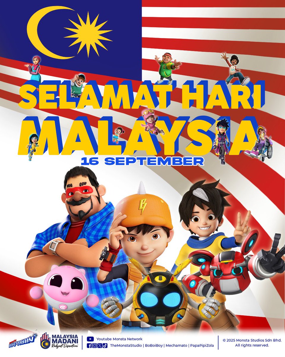 Kami di Monsta mengucapkan Selamat Menyambut Hari Malaysia! 

Bersama menyemai keharmonian negara di bawah satu bendera 🇲🇾 #SelamatHariMalaysia