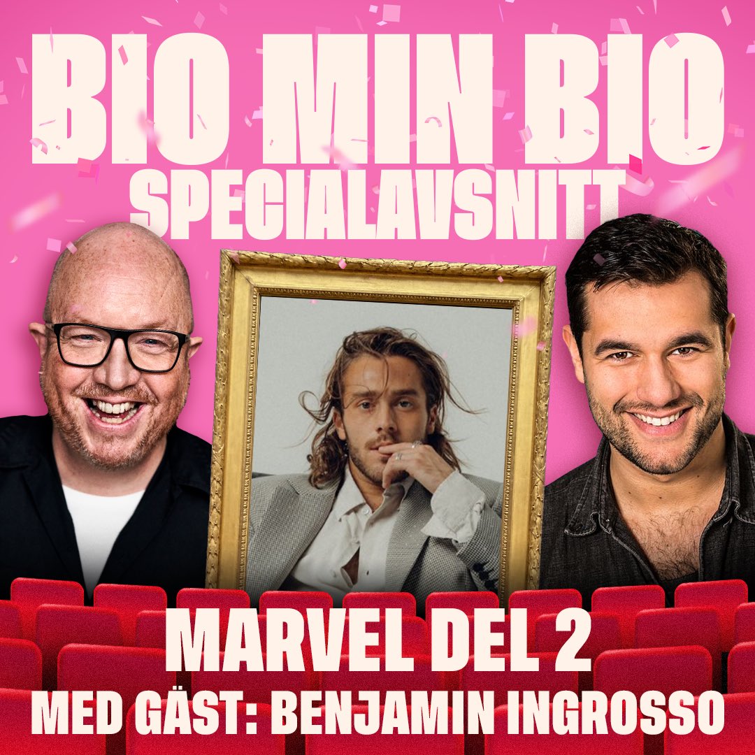 Bio Min Bio (@biominbiopodden) on Twitter photo I vårt andra avsnitt om MARVEL får vår gäst Benjamin Ingrosso välja sina MCU-favoriter. Vi gräver ner oss i den otroliga "Avengers: Endgame", vilken film är sämst, vad kan vi kan förvänta oss av Marvels framtid och vad är det för bomb till Doomsday-teori som Benjamin släpper? I vårt andra avsnitt om MARVEL får vår gäst Benjamin Ingrosso välja sina MCU-favoriter. Vi gräver ner oss i den otroliga "Avengers: Endgame", vilken film är sämst, vad kan vi kan förvänta oss av Marvels framtid och vad är det för bomb till Doomsday-teori som Benjamin släpper?