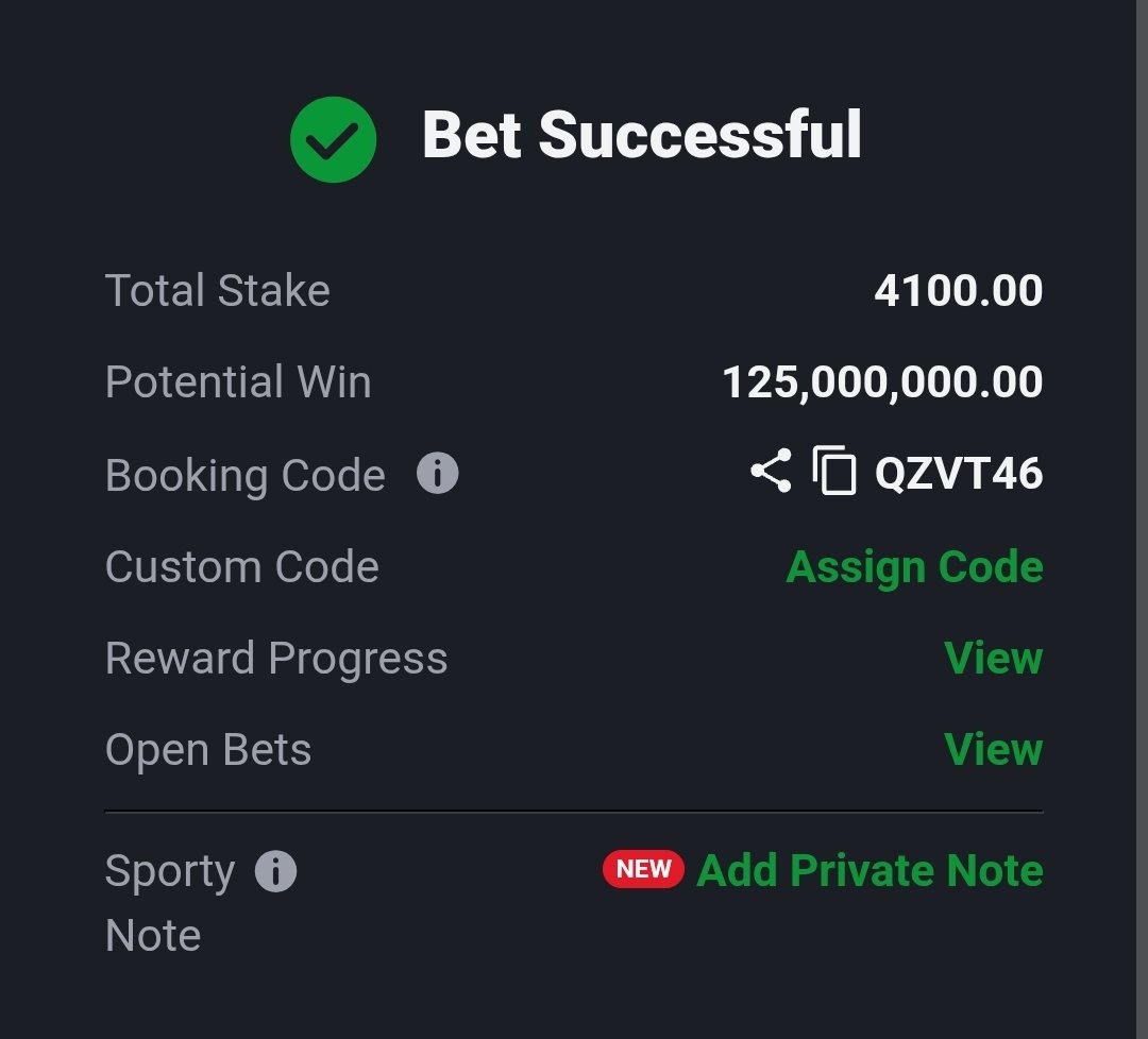 ⚽️  QZVT46  -  26k odds 💥  Longshot till Sunday