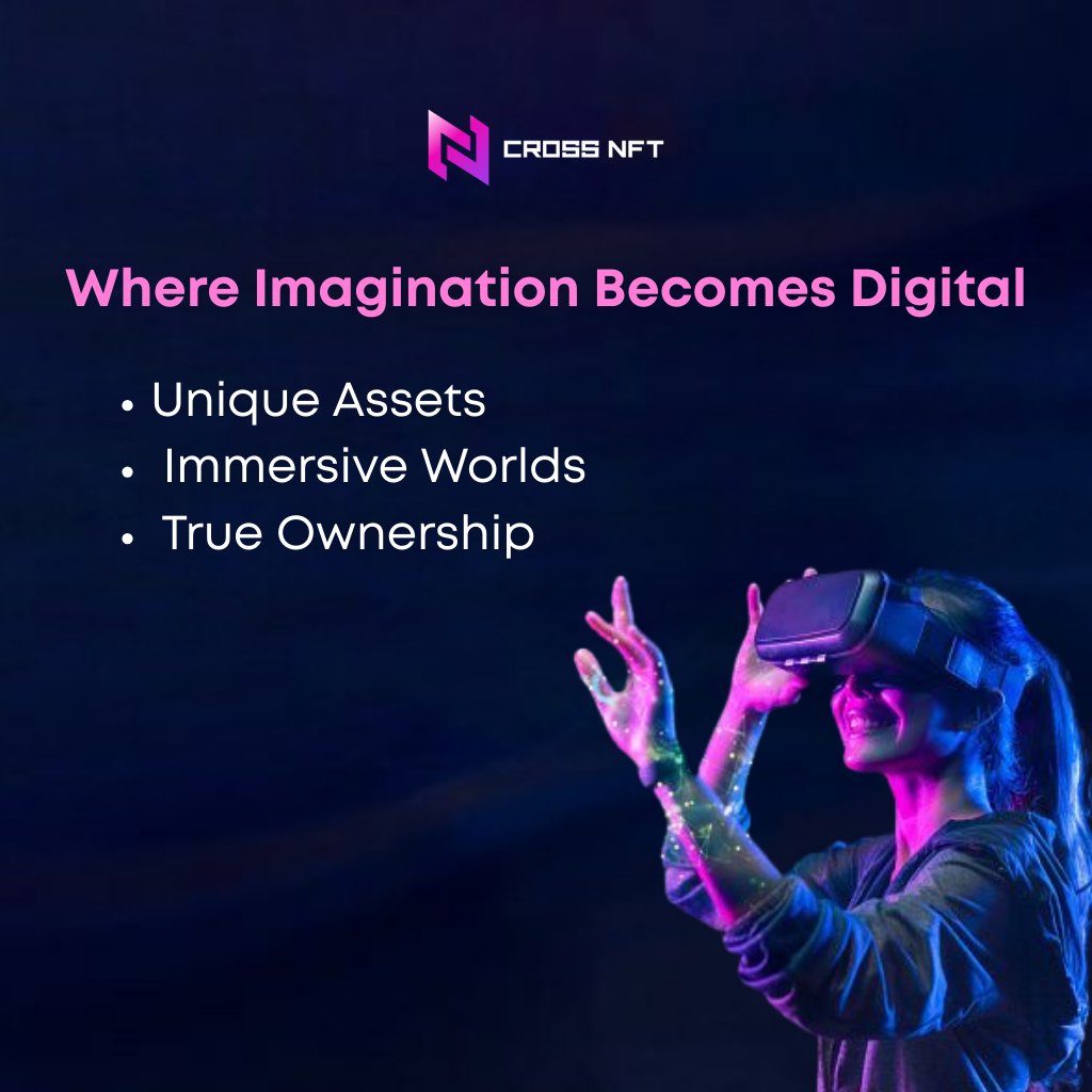 CrossNFT_'s tweet photo. Cross NFT bridges imagination with the blockchain giving you true ownership in Web3. 
#crossnft #NFTCommunity #Asset https://t.co/7OwHiGT5Jp