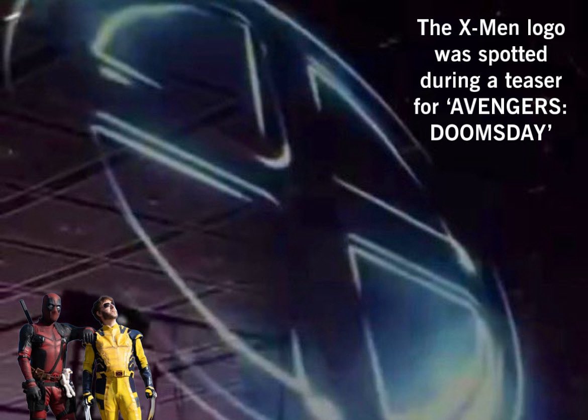 WolverSteve's tweet image. The X-Men logo was spotted during a teaser for ‘AVENGERS: DOOMSDAY’ ❌

#JustForFun #Deadpool #Wolverine #Xmen #avengersdoomsday #SecretWars