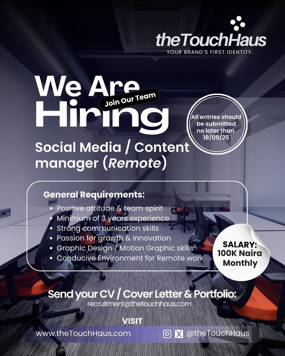 We are Hiring!! #JobSeekers #JobAlert