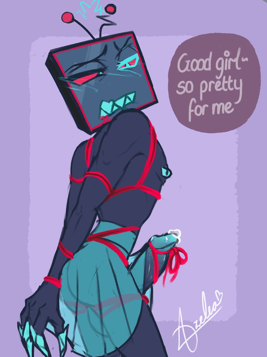 📺 doodle comm for <a href="/Jade_C93/">Jade C</a>!! I had too much fun drawing this 👀💞💞  

#HazbinHotel #HazbinHotelFanart #VoxHazbinHotel