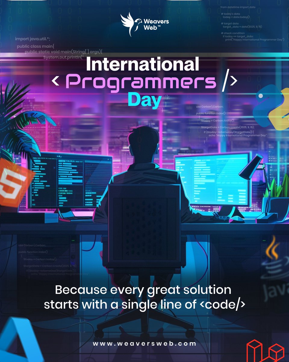 weaverswebs's tweet image. ✨This International Programmers' Day, we celebrate the brilliant minds who turn ideas into innovative solutions. From crafting robust software to developing smart digital solutions, our team ensures technology works flawlessly for you💻

#InternationalProgrammersDay