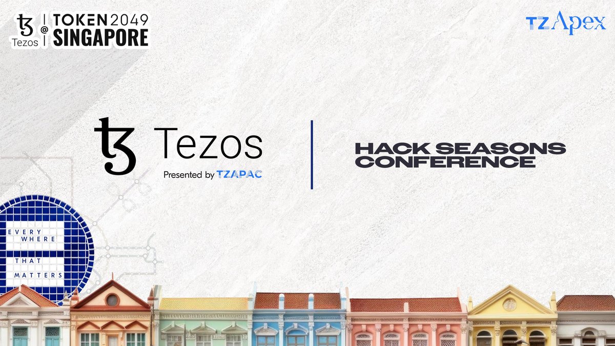 TZ APAC (@tzapac) on Twitter photo TZ APAC is a proud partner of <a href="/mpost_io/">Mpost Media Group</a>โs Hack Seasons Conference at Token2049!
Catch David Tng, Managing Director of @TzAPac, on the Main Stage panel alongside top industry experts on โHow to Build Ecosystems That Endure โ and Perform.โ.
Hear from David on his perspective on TZ APAC is a proud partner of <a href="/mpost_io/">Mpost Media Group</a>โs Hack Seasons Conference at Token2049!
Catch David Tng, Managing Director of @TzAPac, on the Main Stage panel alongside top industry experts on โHow to Build Ecosystems That Endure โ and Perform.โ.
Hear from David on his perspective on
