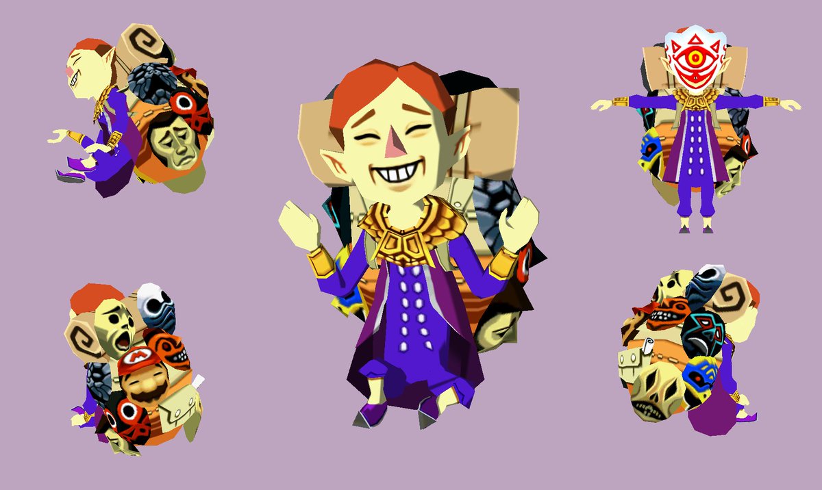 BigSharkZ's tweet image. "You've met with a terrible fate, haven't you?"

I was commissioned to put the Happy Mask Salesman over Beedle, which will also go with my Skull Kid mod once I resume work on it!
