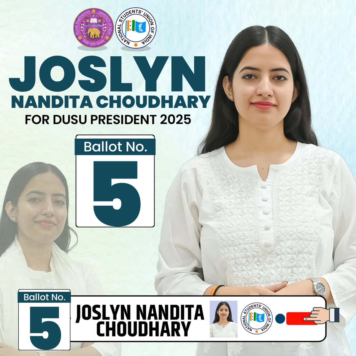#DUSU की एक ही पुकार
<a href="/JoslynChoudhary/">Joslyn Nandita Choudhary🇮🇳</a> आएगी इस बार
       🙏🙏जय वीर तेजाजी🙏🙏