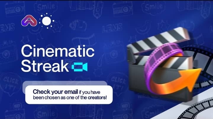 Onscript_xyz's tweet image. The reel is rolling 🎬
Some of you just got the email 👀
Cinematic Streak is live… who’s ready to create history on Base? 🟦

First class starts this Saturday at 9pm in a livestream. Don’t miss it 🖤🤍