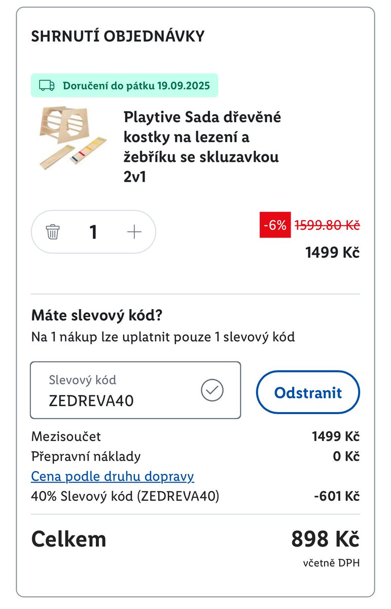 Lidl ma dnes slevy 40% na hracky ze dreva aneb Vanoce se blizi a takova sleva tu snad nebyla. Kod #zedreva anrdoezrs.net/links/10074863…