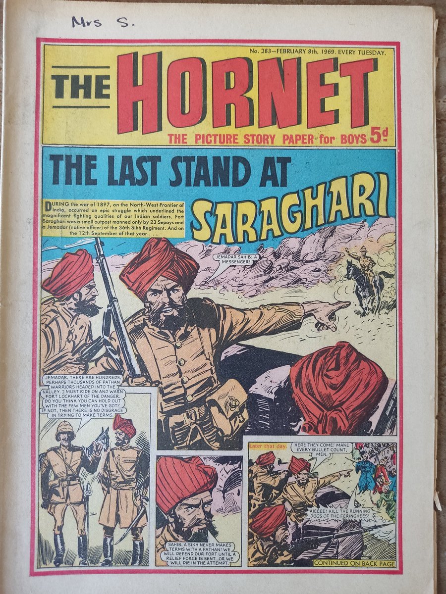 Battle of #saragarhi reflects the indomitable spirit of the #Sikhs against insurmountable odds. 

On 12th September 1897, 21 Sikh soldiers of the 36th Sikh regiment #indian Army fought to the last bullet making an epic last stand against several thousand Afghan Orakzai and Afridi