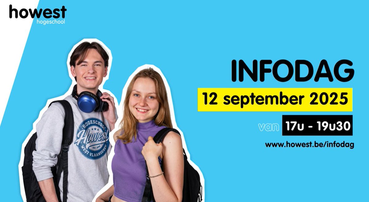 NVandenAbeele's tweet image. Ben je laatstejaars secundair en ben je er nog niet uit wat je gaat studeren? Geen paniek! Vanavond ben je welkom bij #Howest op onze #infodag!