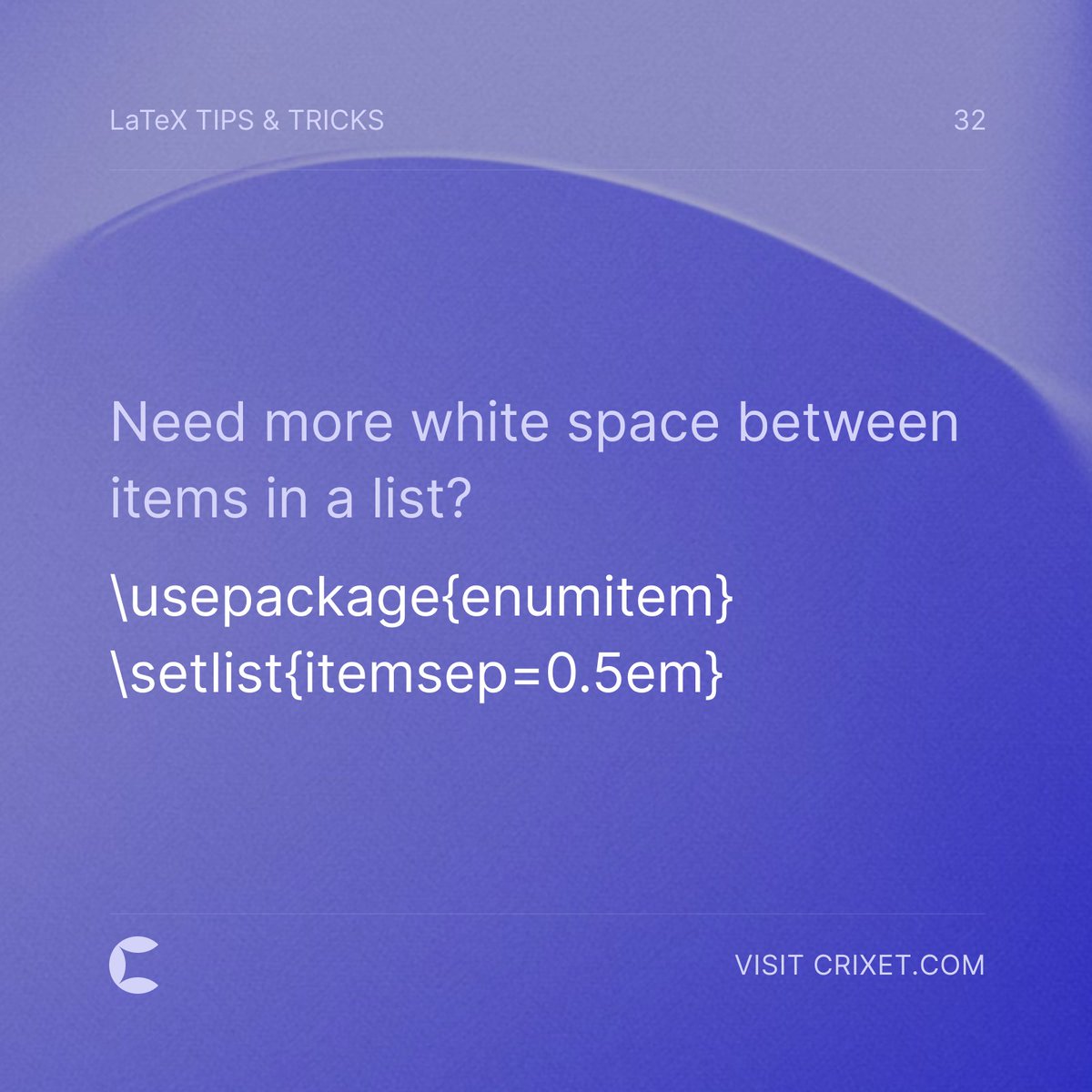 Crixet - Free, modern LaTeX editor tweet media