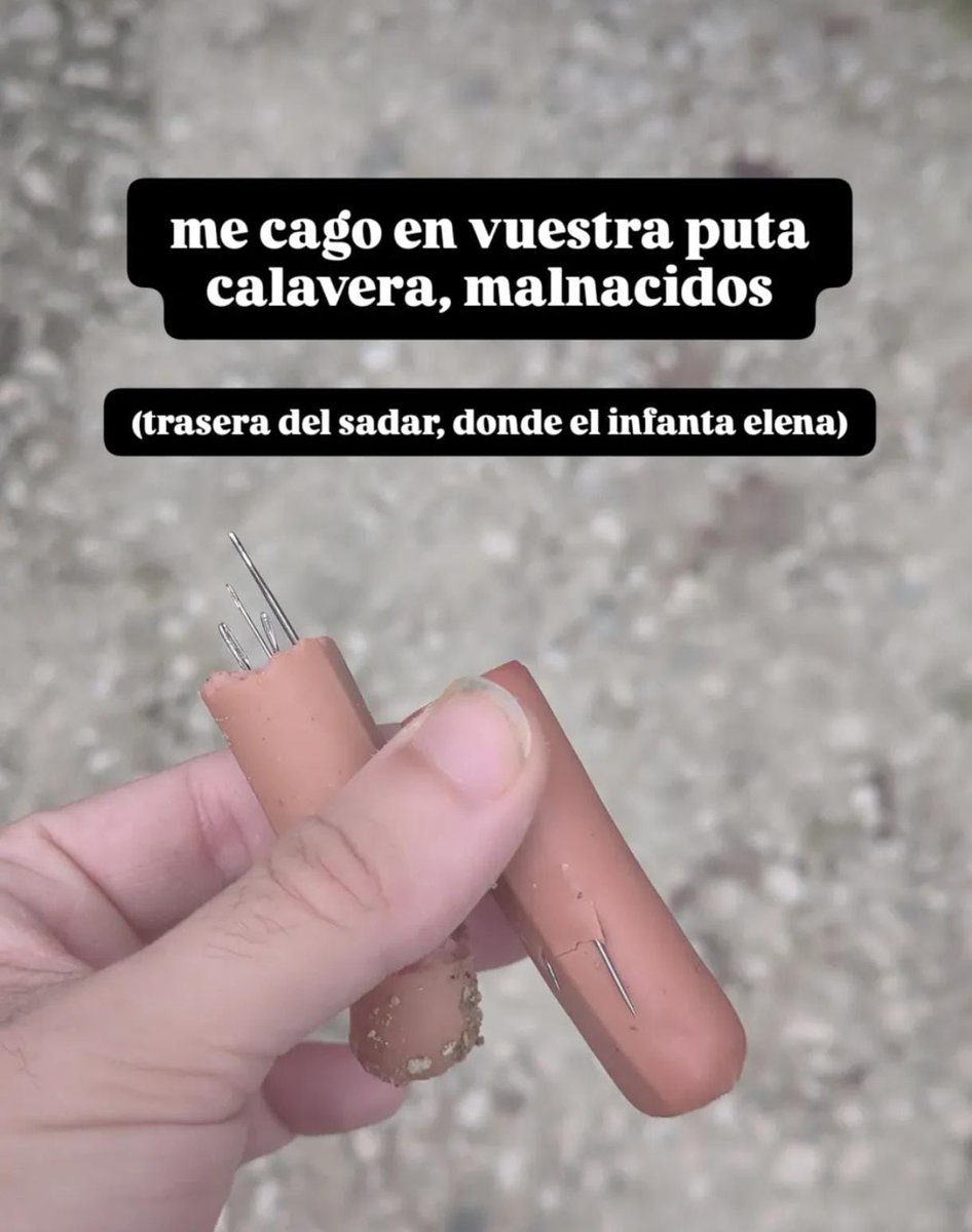 Hay que ser miserable. 

Ojalá al puso eso se lo meta alguien por el culo. 

Mucho cuidado por la zona.

Se agradece RT