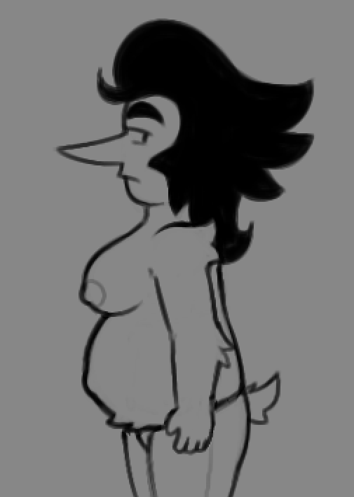 he's eggnant again...