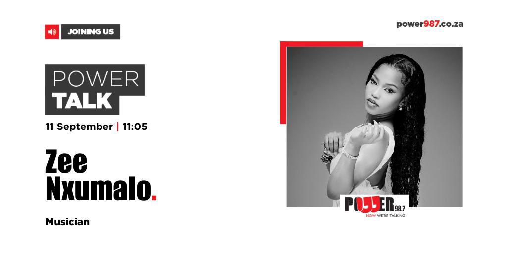 BONAaaa guy Don’t miss Zee Nxumalo live on Power Talk at 11:05 today! 🔥 #ZeeNxumalo #PowerTalk